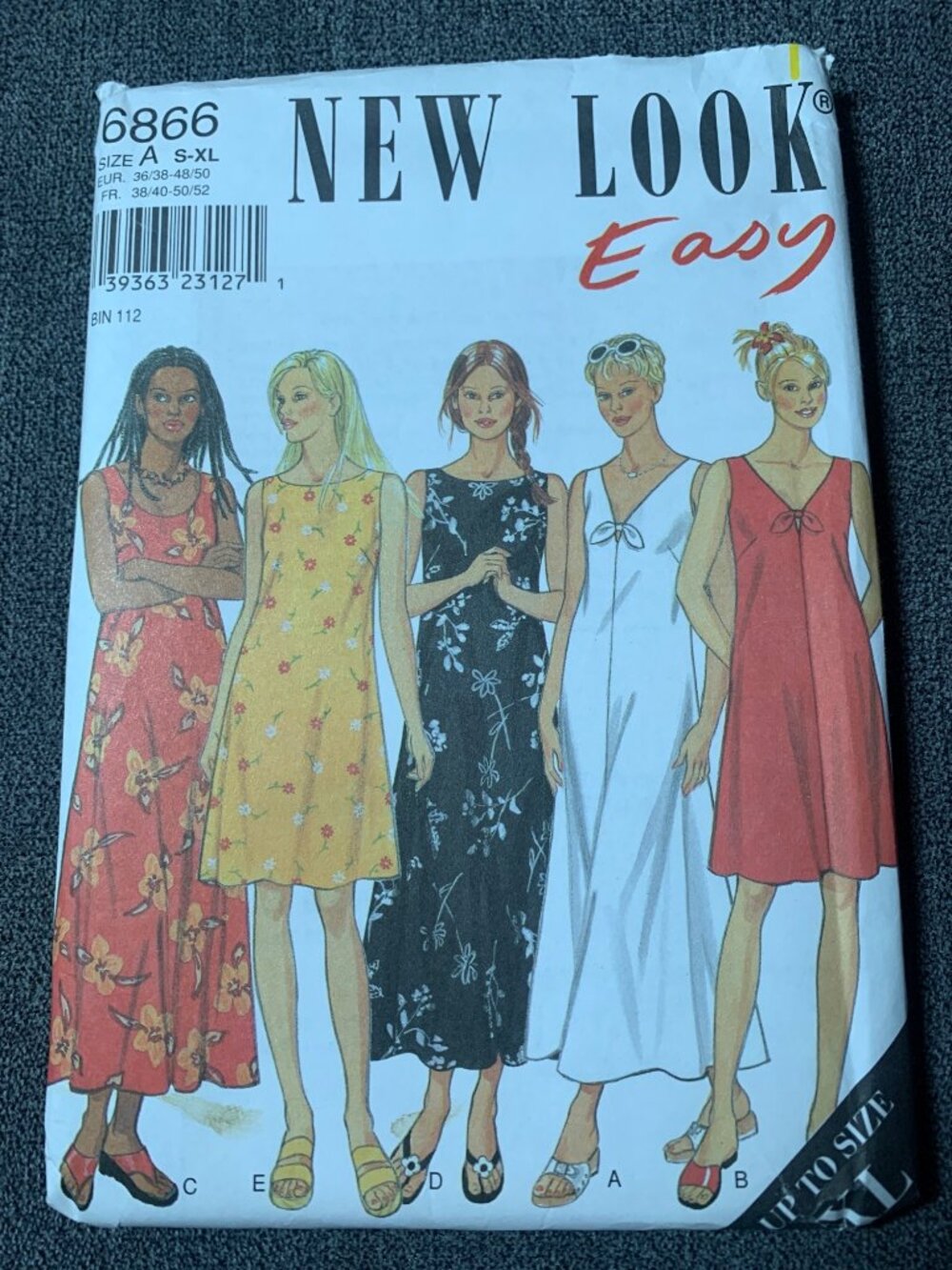 New Look Dress Sewing Pattern Size 10 12 14 16 18 20 22 24 6866 - uncut